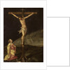 Mary Magdalene at the foot of the cross by Anonymous
