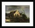 Farm in a wooded dune landscape by School of Jacob Isaacksz. van Ruisdael