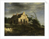 Farm in a wooded dune landscape by School of Jacob Isaacksz. van Ruisdael