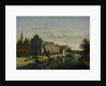 The Weigh House and the Crane on the Spaarne in Harlem by Gerrit Adriaensz. Berckheyde