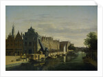 The Weigh House and the Crane on the Spaarne in Harlem by Gerrit Adriaensz. Berckheyde