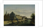The Weigh House and the Crane on the Spaarne in Harlem by Gerrit Adriaensz. Berckheyde