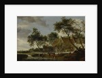 The watering place by Salomon van Ruysdael