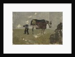 Farrier with horse by George Hendrik Breitner
