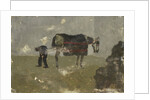 Farrier with horse by George Hendrik Breitner
