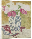 Vase with rose flowers by George Hendrik Breitner