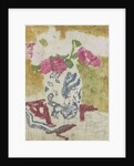 Vase with rose flowers by George Hendrik Breitner
