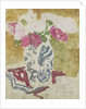 Vase with rose flowers by George Hendrik Breitner