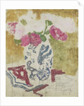 Vase with rose flowers by George Hendrik Breitner