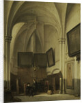The vestry of the Sint Stevens Church Nijmegen, The Netherlands by Johannes Bosboom