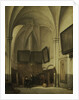 The vestry of the Sint Stevens Church Nijmegen, The Netherlands by Johannes Bosboom