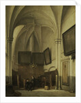 The vestry of the Sint Stevens Church Nijmegen, The Netherlands by Johannes Bosboom