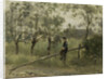 Farm boy on a barrier by Jozef Israëls