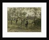 Farm boy on a barrier by Jozef Israëls