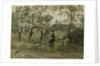 Farm boy on a barrier by Jozef Israëls