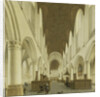 The interior of Saint Bavo's Church in Haarlem, The Netherlands by Isaak van Nickelen