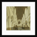 The interior of Saint Bavo's Church in Haarlem, The Netherlands by Isaak van Nickelen