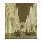 The interior of Saint Bavo's Church in Haarlem, The Netherlands by Isaak van Nickelen