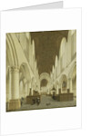 The interior of Saint Bavo's Church in Haarlem, The Netherlands by Isaak van Nickelen