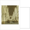 The interior of Saint Bavo's Church in Haarlem, The Netherlands by Isaak van Nickelen