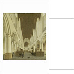 The interior of Saint Bavo's Church in Haarlem, The Netherlands by Isaak van Nickelen