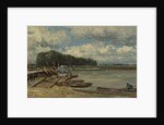 The bridge over the IJssel at Doesburg, The Netherlands by Willem Roelofs I