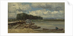 The bridge over the IJssel at Doesburg, The Netherlands by Willem Roelofs I