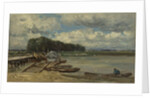 The bridge over the IJssel at Doesburg, The Netherlands by Willem Roelofs I