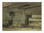 Stable Interior by Johan Hendrik Weissenbruch