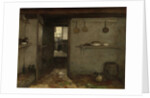 Cellar of the Artist’s Home in The Hague by Johan Hendrik Weissenbruch
