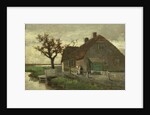 Farm house near a canal by Johan Hendrik Weissenbruch