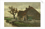 Farm house near a canal by Johan Hendrik Weissenbruch