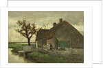 Farm house near a canal by Johan Hendrik Weissenbruch
