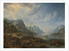 View of a River with Boat Moorings by Herman Saftleven