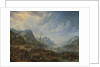 View of a River with Boat Moorings by Herman Saftleven