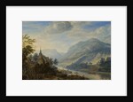 View of the Rhine river near Reineck, Germany by Herman Saftleven