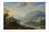 View of the Rhine river near Reineck, Germany by Herman Saftleven