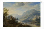 View of the Rhine river near Reineck, Germany by Herman Saftleven