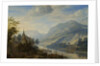 View of the Rhine river near Reineck, Germany by Herman Saftleven