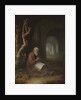 A hermit praying in a ruin by Jan Adriaensz. van Staveren