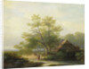 Water Mill in a Wooded Landscape by Lodewijk Hendrik Arends