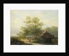 Water Mill in a Wooded Landscape by Lodewijk Hendrik Arends