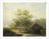 Water Mill in a Wooded Landscape by Lodewijk Hendrik Arends