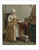 Interior with Woman Sewing by Wybrand Hendriks