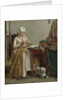 Interior with Woman Sewing by Wybrand Hendriks