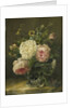 Still life with flowers in a crystal vase by Gerardina Jacoba van de Sande Bakhuyzen
