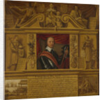 Portrait of Oliver Cromwell, in a Frame with Allegorical Figures and Historical Representations by Anonymous