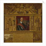 Portrait of Oliver Cromwell, in a Frame with Allegorical Figures and Historical Representations by Anonymous