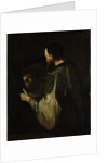 Philosopher with Mirror by Jusepe Ribera