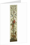 Decorative Depiction with Plants and Animals by Anonymous
